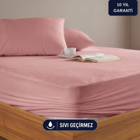 Kahverengi Sıvı Geçirmez Alez - Tek-Çift Kişilik Alez - Mikrofiber Kumaş - Fitted(Yatağı Saran) Alez - Yatak Koruyucu Alez-Çarşaf(140x200)