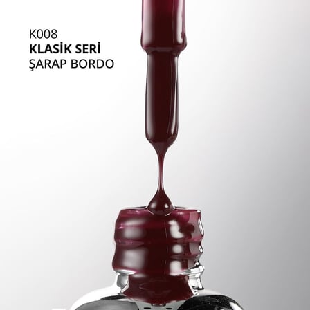 professional Kalıcı Oje K008 Şarap Bordo 4 ml