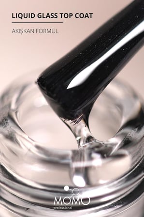 professional Kalıcı Oje İçin Liquid Glass Top Coat 4 ml