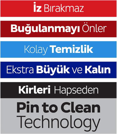 Easy Clean Premium Çamaşır Suyu Katkılı Yüzey Temizlik Havlusu Mendili 100 Yaprak