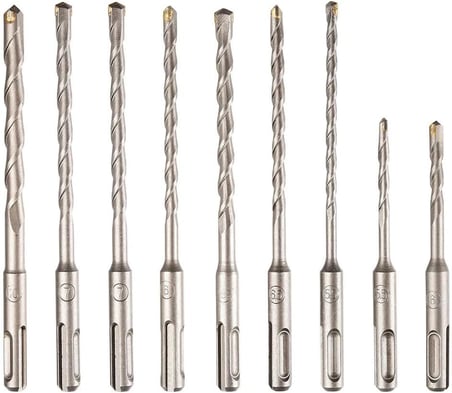 DA03902 17 Parça Tungsten Karbür SDS-Plus Beton Kırıcı/Delici Matkap Ucu
