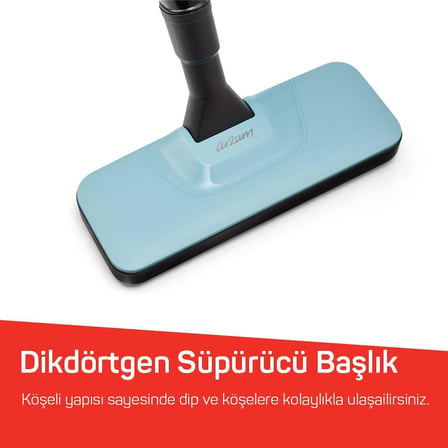 550W Dikey Elektrikli Süpürge, El Süpürgesi Özellikli, Yıkanabilir Filtre, Mavi