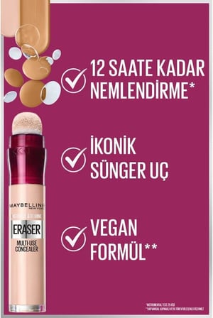 New York Instant Anti Age Eraser Kapatıcı 03 Fair & Mini Tattoo Liner Gel Pencil Makyaj Seti