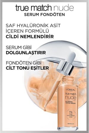 Paris True Match Nude Fondöten Serum 1-2 Rosy Light