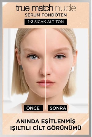 Paris True Match Nude Fondöten Serum 1-2 Rosy Light