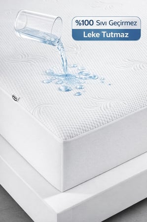 Sıvı Geçirmez Alez- Soft 3D- Çiçek Desen Fitted Tek-Çift Kişilik-Bebek Alezi Yatak Koruyucu Çarşaf (120 x 200)