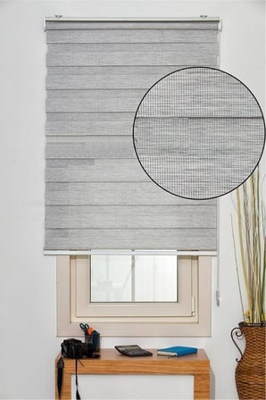Gri Bambu Zebra Stor Perde Gri 180 x 200 byzt437