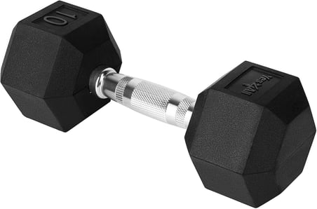 Krom Kavrama Kaplı Altıgen Dambıllar - Kaymaz El Ağırlıkları 2,27-22,7 kg Tekli