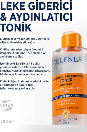 Sea Buckthorn Aydınlatıcı Tonik, 200ml