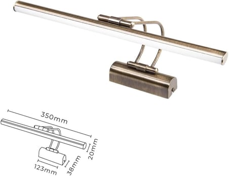 Geldi Ayna Üstü Led Banyo Aplik Duvar Ayna Resim Tablo 6w Gün Işığı Led Banyo Apliği Flüt Led Aplik (Eskitme)