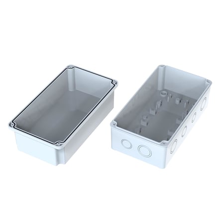 Buat Kutusu, Bağlantı Kutusu, Dağıtım Kutusu IP65 Su Geçirmez 120 x 220 x 120 mm Muhafaza Kutusu POLİ 032-1222-D