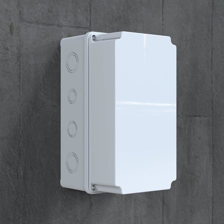 Buat Kutusu, Bağlantı Kutusu, Dağıtım Kutusu IP65 Su Geçirmez 120 x 220 x 120 mm Muhafaza Kutusu POLİ 032-1222-D