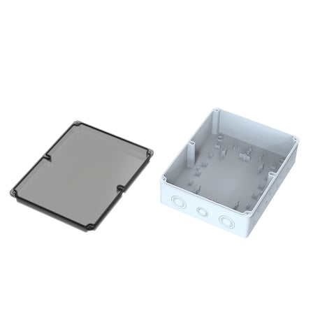 Şeffaf Buat Kutusu, Bağlantı Kutusu, Dağıtım Kutusu IP65 Su Geçirmez 230 x 290 x 100 mm Muhafaza Kutusu POLİ 032-2923-Ş