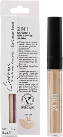 N.Y.C. Göz Altı Morluk Ve Torba İçin Serum ve Kapatıcı 5 ml- No:4 Sun Tan