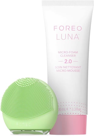 LUNA 4 go Yüz Temizleme Fırçası ve Yüz Masaj Aleti + LUNA Mikro Köpük Yüz Temizleyici 2.0, 100ml - Yüz Yıkama - Gözenek Giderici - Yüz Bakımı - Yüz Cilt Bakım Ürünleri - Tüm Cilt Tipleri İçin