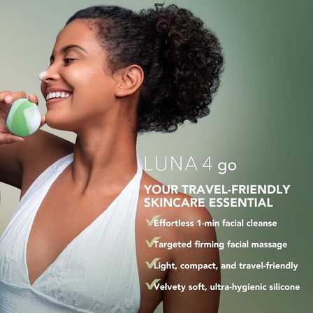 LUNA 4 go Yüz Temizleme Fırçası ve Yüz Masaj Aleti + LUNA Mikro Köpük Yüz Temizleyici 2.0, 100ml - Yüz Yıkama - Gözenek Giderici - Yüz Bakımı - Yüz Cilt Bakım Ürünleri - Tüm Cilt Tipleri İçin