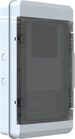 Kutusu 10 Sigortalı Monofaze/Trifaze Sıva Üstü Sayaç Kutusu IP65 23.5 x 43.5 x 11.5 cm POLİ 016