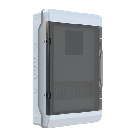 Kutusu 15 Sigortalı Monofaze/Trifaze Sıva Üstü Sayaç Kutusu IP65 35.5 x 56 x 14.3 cm POLİ 017