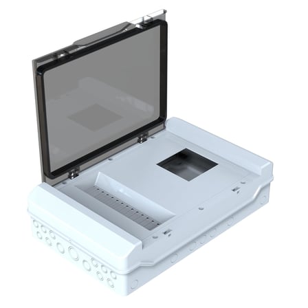 Kutusu 15 Sigortalı Monofaze/Trifaze Sıva Üstü Sayaç Kutusu IP65 35.5 x 56 x 14.3 cm POLİ 017
