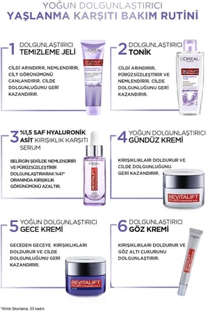 Paris Revitalift Filler Dolgunlaştırıcı Tonik 200 ml - Hyaluronik Asit, 3600523965663