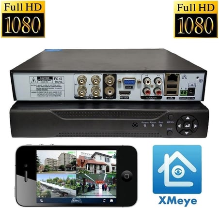 4 Kanal Dvr Güvenlik Kamera Kayıt Cihazı Xmeye Yazılım Full Hd 1080