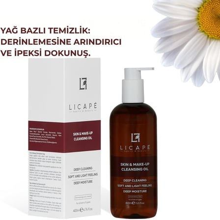 İki Aşamalı Cilt ve Makyaj Temizleme Yağı – Derinlemesine Temizlik ve Nemlendirici Bakım – Suya Dayanıklı Makyajı Çıkaran, Gözenek Arındırıcı ve Cilt Dostu Temizleyici – 400 ml