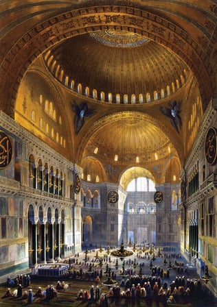 Puzzle Ayasofya Camii'nde İlk Namaz 1000 Parça Puzzle