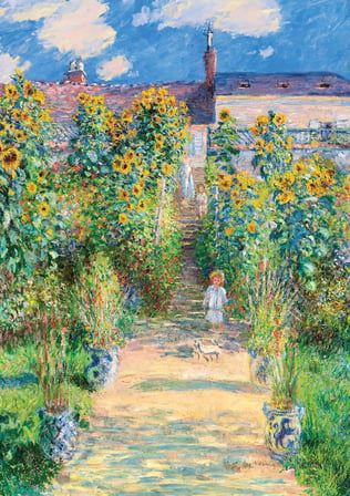 Puzzle Sanatçının Bahçesi, Claude Monet 1000 Parça Puzzle