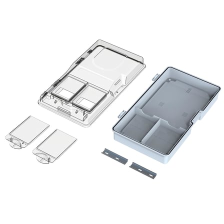 Kutusu 12 Sigortalı Monofaze/Trifaze Sıva Üstü Sayaç Kutusu IP54 34.2 x 57.8 x 13.6 cm POLİ 017-E