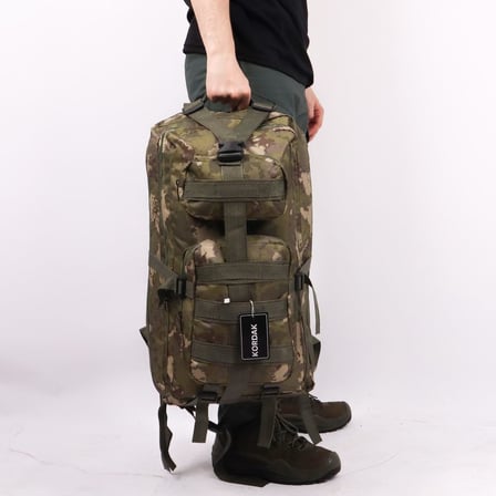 Lt TSK Kamuflaj Outdoor Kamp Sırt Çantası,MOLLE Sistemli, Suya Dayanıklı, Çok Gözlü, Outdoor, Kamp, Avcılık, Günlük Kullanım, Erkek, Kadın