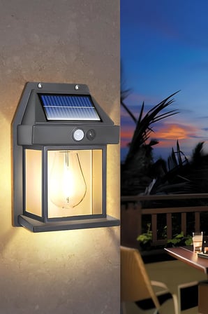 Model YENİ Suya Dayanıklı Harekete Duyarlı Güneş Enerjili Solar LED Dış Mekan Bahçe Lambası (4)