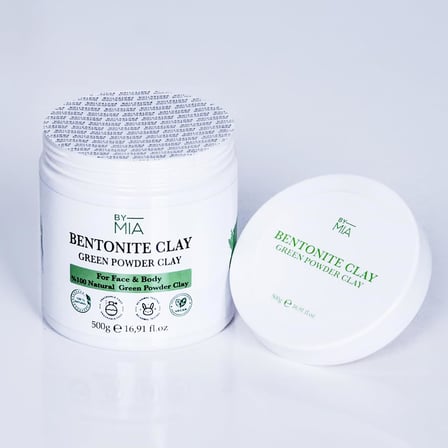 MIA Yüz ve Vücut Bentonit Kili%100 Natural Doğal Yeşil Toz Kil 500 gr
