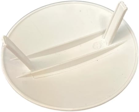 Kapak | 9 cm Plastik Lüks Buat Kapağı Beyaz | LBK.0992 Elektrik Tesisat Kapağı