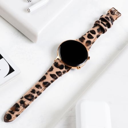 Watch GT GT2 GT3 Watch 4 42 43 mm, Samsung Watch4 Watch 5 pro Watch 6 40 42 44 46 mm Kadın Deri Kordon 20mm