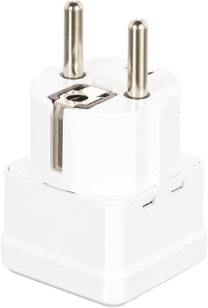 Adaptör Seyahat Fişi Beyaz AB Normu - 250V AC 10~16A İngiliz ve Amerikan Fiş Dönüştürücü Priz Adaptör