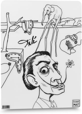 Çocuk Funny Mat Vincent Van Gogh & Salvador Dali, 30X40Cm
