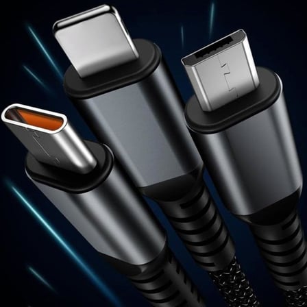 Usb Kablosu Hizli Sarj, Seffaf Aydinlik 100W Super Hizli Sarj Kablosu, Dayanikli Naylon Orgu, Tip C, İ̇Phone Ve Android Cihazlar İ̇Cin Sarj Cozumu