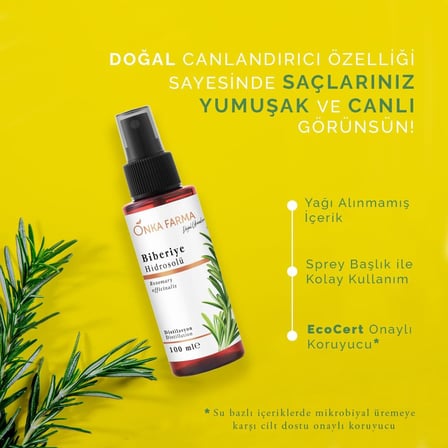 farma doğal ürünler Gül Mayası - Suyu - Hidrosolü Tonik Yağı Alınmamış Içerik 100 ml (Biberiye)