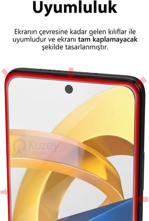 Xiaomi Poco X6 Pro ile Uyumlu Temperli Ekran Koruyucu Kırılmaz Cam Ekonomik 3'lü Paket