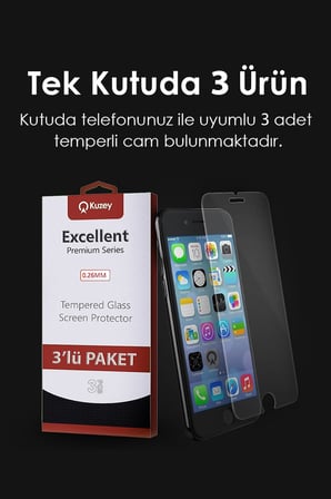 Xiaomi Poco X6 Pro ile Uyumlu Temperli Ekran Koruyucu Kırılmaz Cam Ekonomik 3'lü Paket
