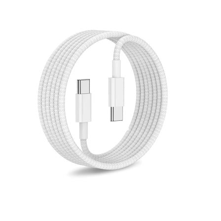 60w Örgülü Type-C to Type-C USB Şarj ve Data Kablosu 1m PDA00008 (60w Orjinal Görünümlü, Type-C to Type-C)