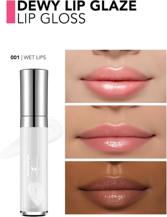 Dewy Lip Glaze Nemlendirici Etkili Yarı Transparan Dudak Parlatıcısı - 001 WET LIPS