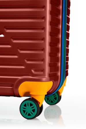 Polo Kabin Boy%100 Polikarbon Valiz 4x2 Teker Bordo 1088