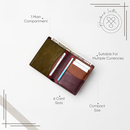 London Minimalist%100 Hakiki Deri Erkek Cüzdanı, El Yapımı, RFID Korumalı, 6 Kartlıklı İnce Dikey Bifold Cüzdan, Hediye Kutulu