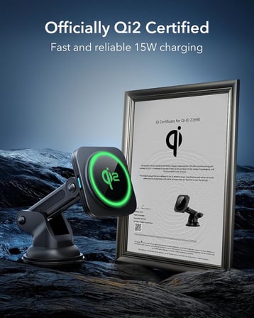 15W MagSafe Araç Montaj Şarj Cihazı iPhone 18 Pro/Duo/17-12 için Hızlı