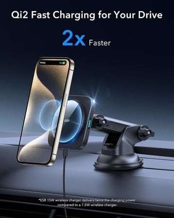 15W MagSafe Araç Montaj Şarj Cihazı iPhone 18 Pro/Duo/17-12 için Hızlı