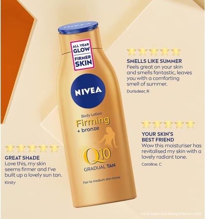 Q10 Sıkılaştırıcı Ve Kademeli Bronzlaştırıcı Vücut Losyonu 400ml, 7 Günde Sıkılaş, Açık Buğday Ten (2 paketi)