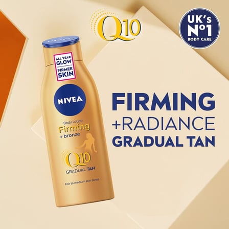 Q10 Sıkılaştırıcı Ve Kademeli Bronzlaştırıcı Vücut Losyonu 400ml, 7 Günde Sıkılaş, Açık Buğday Ten (2 paketi)