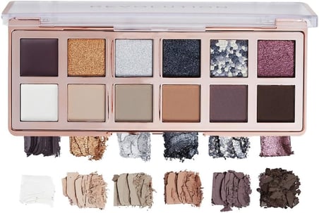 Beauty, The Smokey Icon Grunge Göz Farı Paleti, 12 Ultra Pigmentli Mat ve Pırıltılı Kaplama ve Gölgeler, Uzun Ömürlü ve Karıştırılabilir, Vegan ve Zulüm İçermeyen, 3.4 oz