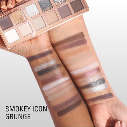 Beauty, The Smokey Icon Grunge Göz Farı Paleti, 12 Ultra Pigmentli Mat ve Pırıltılı Kaplama ve Gölgeler, Uzun Ömürlü ve Karıştırılabilir, Vegan ve Zulüm İçermeyen, 3.4 oz